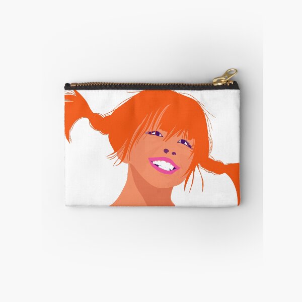 Item preview, Playful Girl with Orange Pigtails – Minimal Pop Art Style designed and sold by VectOstyle.