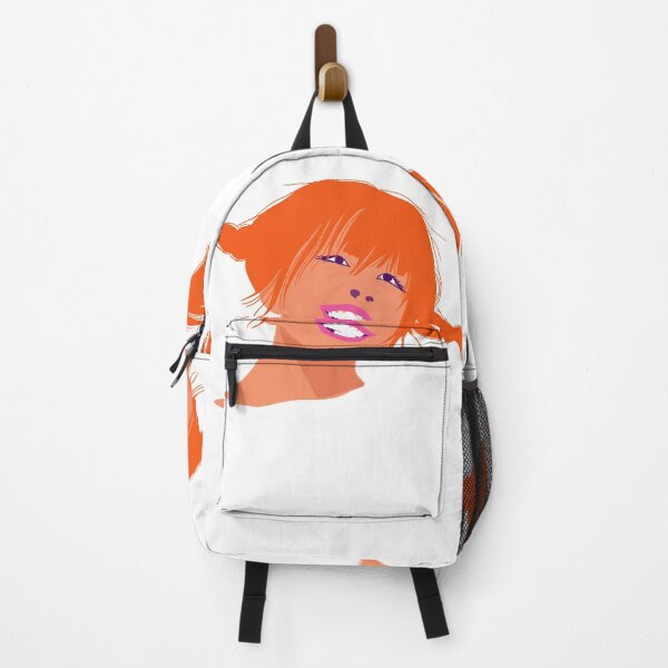 Item preview, Playful Girl with Orange Pigtails – Minimal Pop Art Style designed and sold by VectOstyle.