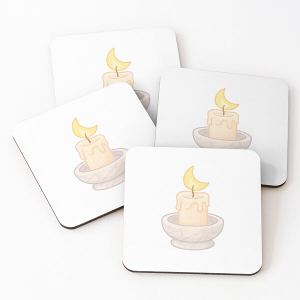 Item preview, Moonlit Candle Ritual - Luxury Witch Candle Sticker | Kawaii Manifestation Art | Soft Girl Abundance Aesthetic | Cozy Spiritual Decor designed and sold by HerDreamCodes.