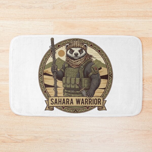 Item preview, Sahara Warrior Honey Badger - Desert Survivor Spirit Design designed and sold by EverBranz-stor.