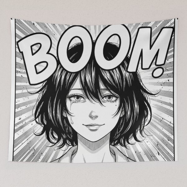 Item preview, Manga Panel Reze Close-Up BOOM designed and sold by Amelia Design.