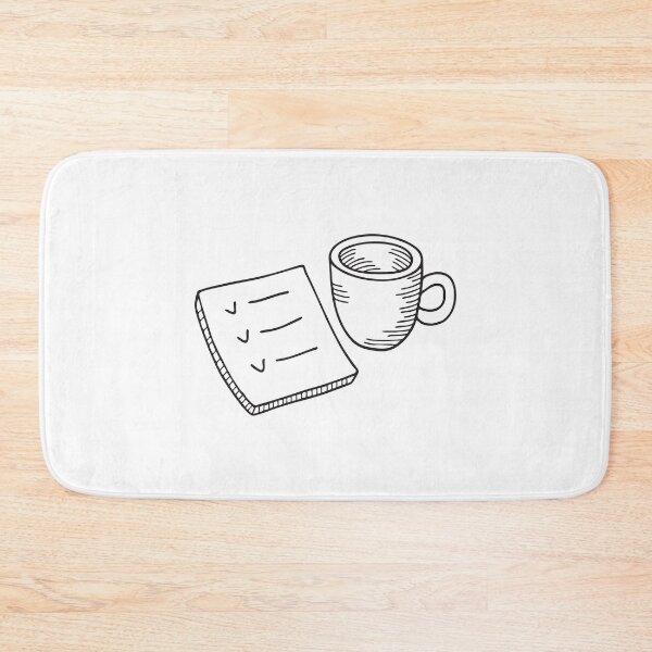 Item preview, A task note lying near an empty cup designed and sold by rasagamastore.
