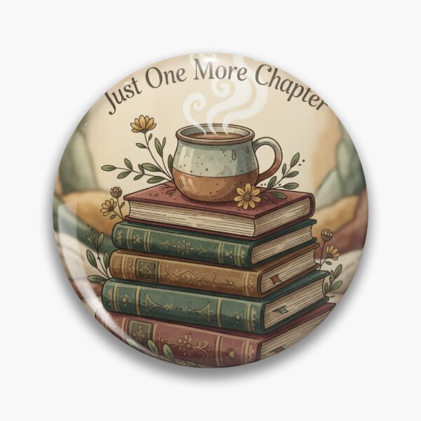 Item preview, Just One More Chapter | Books, Coffee, and Dried Flowers | Cozy Cottagecore Reading Aesthetics designed and sold by Estudio101.