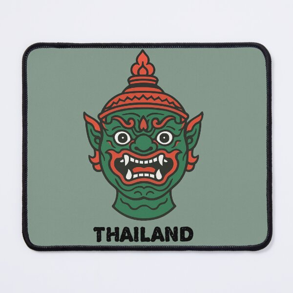 Item preview, Thai Yaksha Mask – Bold Traditional Guardian Design designed and sold by ChubbyGoong.
