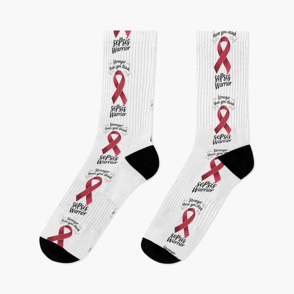 Item preview, Stronger Than You Think Sepsis Warrior Design with Red Ribbon designed and sold by Gogetgiggles.