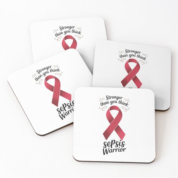 Item preview, Stronger Than You Think Sepsis Warrior Design with Red Ribbon designed and sold by Gogetgiggles.