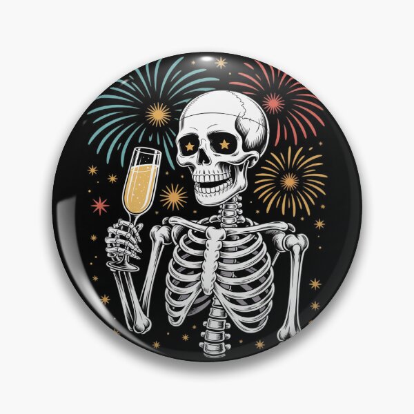 Item preview, Happy New Year 2026 Skeleton New Year Eve Party  designed and sold by GGrizeldaRivas.