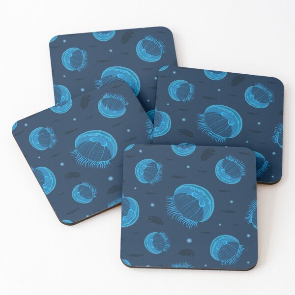 Item preview, Moon Jellyfishes Blue designed and sold by Avisnanna.