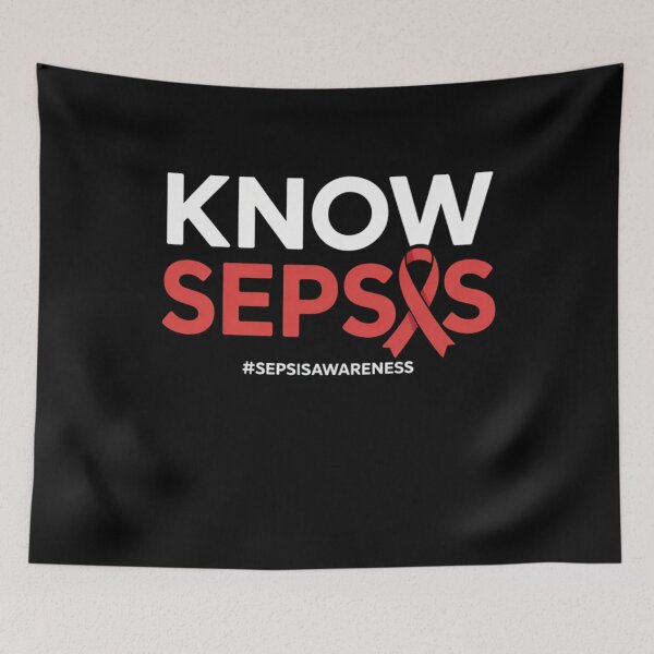 Item preview, Know Sepsis Awareness Design with Red Ribbon designed and sold by Gogetgiggles.