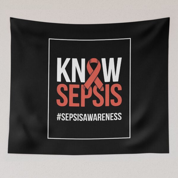 Item preview, Know Sepsis Awareness Design with Red Ribbon designed and sold by Gogetgiggles.