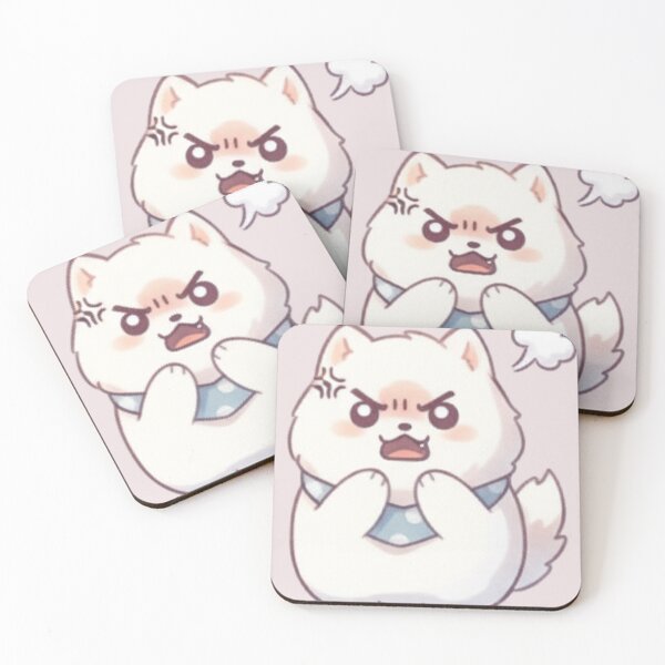 Item preview, Cute Samoyed Puppy Emoji series (angry) designed and sold by EternalWz.