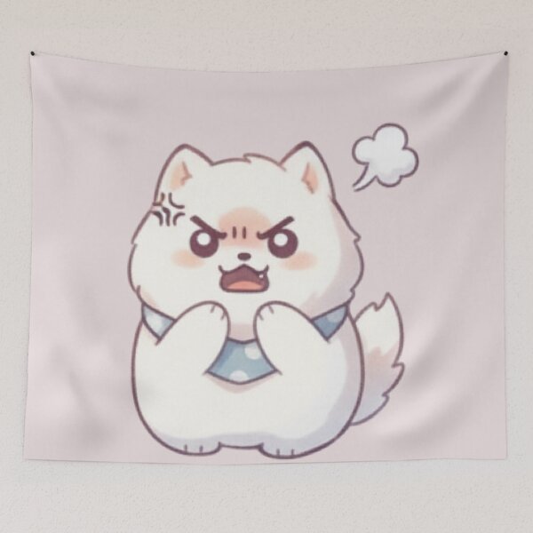 Item preview, Cute Samoyed Puppy Emoji series (angry) designed and sold by EternalWz.