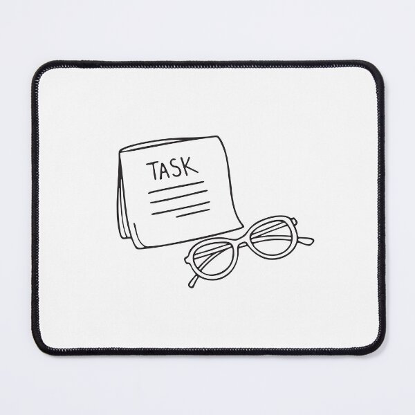 Item preview, A task reminder note beside a pair of glasses designed and sold by rasagamastore.