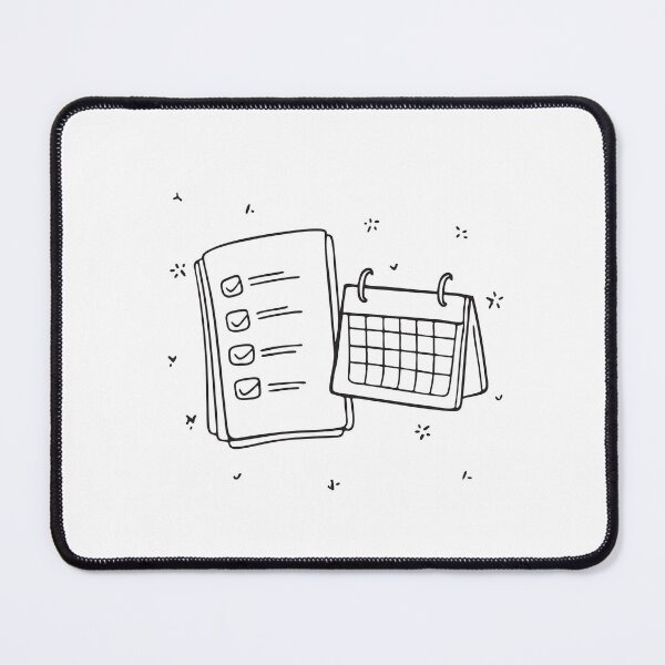 Item preview, A task sheet pinned beside a calendar designed and sold by rasagamastore.