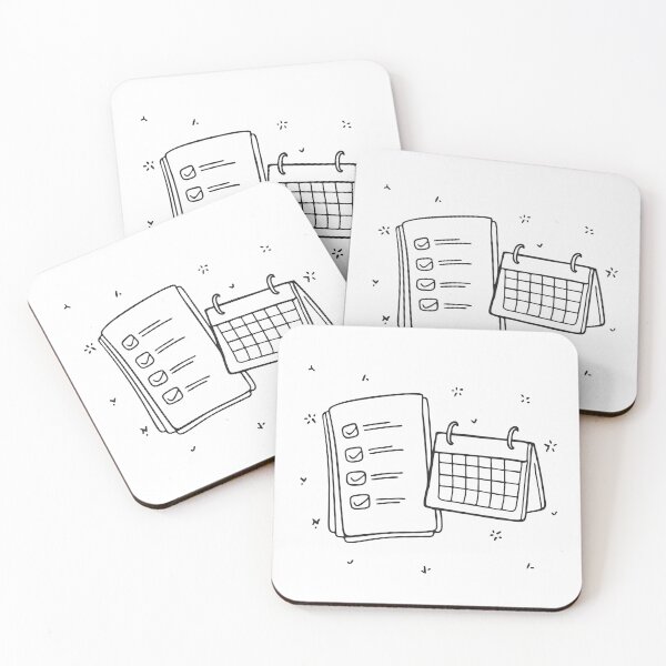 Item preview, A task sheet pinned beside a calendar designed and sold by rasagamastore.