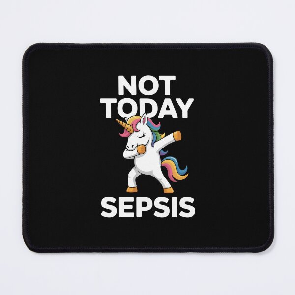 Item preview, Not Today Sepsis - Red Dabbing Unicorn designed and sold by Gogetgiggles.