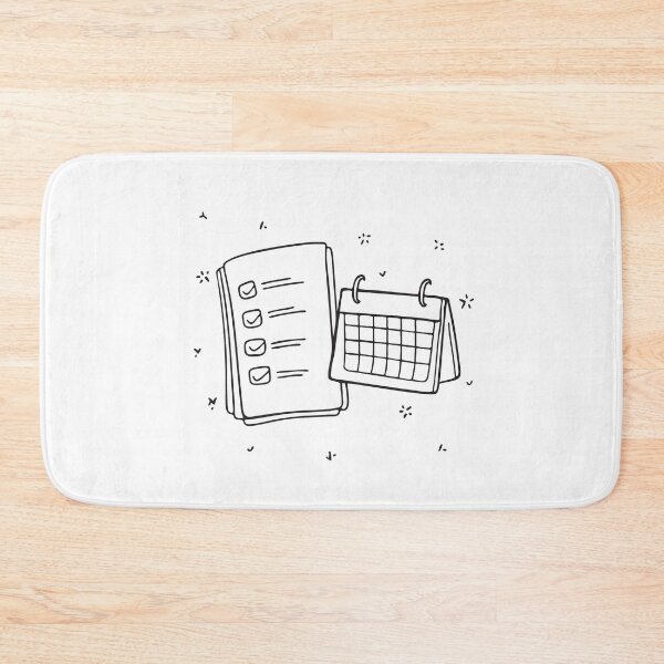 Item preview, A task sheet pinned beside a calendar designed and sold by rasagamastore.