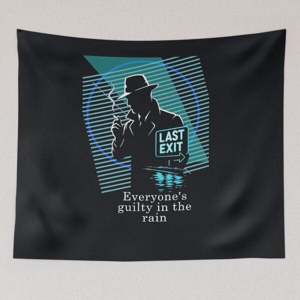 Item preview, Last Exit Noir — “Everyone’s Guilty in the Rain” designed and sold by Sanctum Icons.