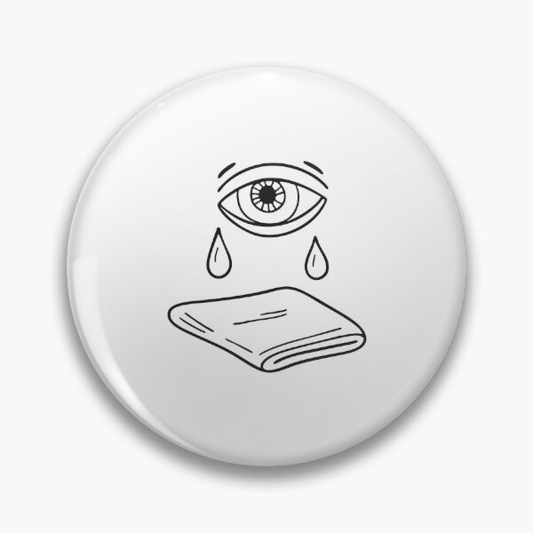 Item preview, A tear emerging from the corner of a wide eye designed and sold by rasagamastore.