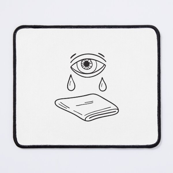 Item preview, A tear emerging from the corner of a wide eye designed and sold by rasagamastore.