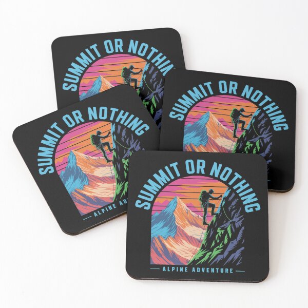 Item preview, Alpine adventure shirt summit or nothing designed and sold by DreamOnShirts.