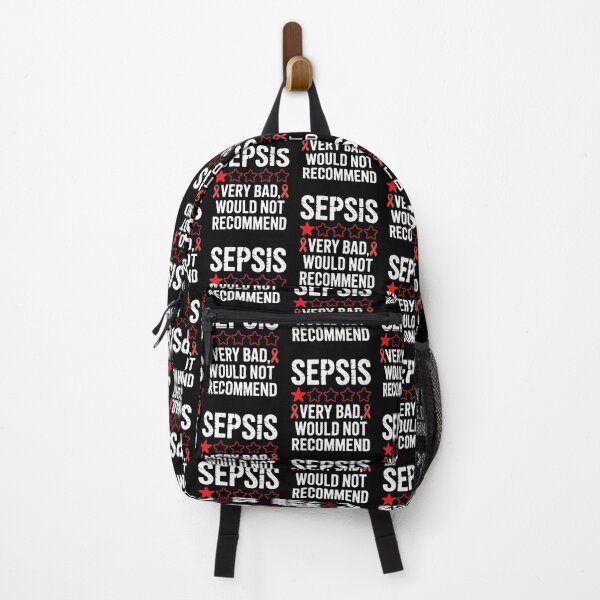 Item preview, Sepsis Very Bad Would Not Recommend with Red Stars and Ribbon designed and sold by Gogetgiggles.