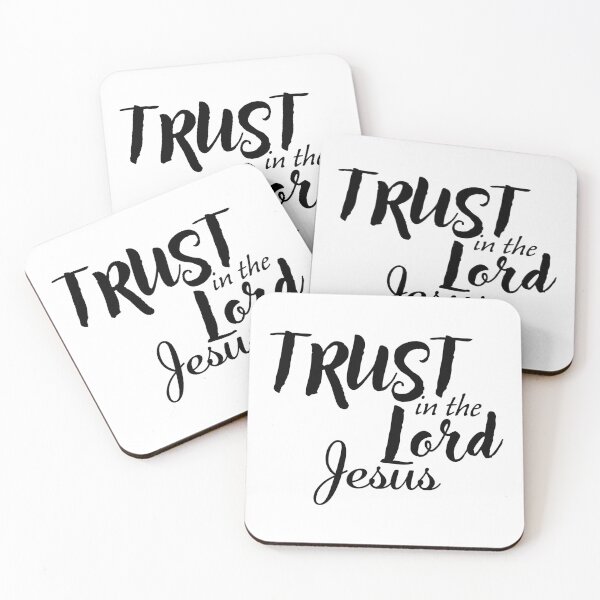 Item preview, Trust In The Lord Jesus – Christian Faith Typography T-Shirt Design designed and sold by CrossCrafted.