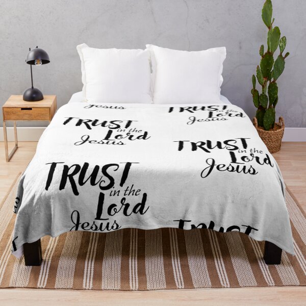 Item preview, Trust In The Lord Jesus – Christian Faith Typography T-Shirt Design designed and sold by CrossCrafted.