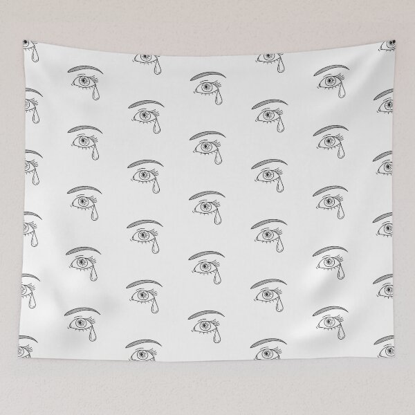 Item preview, A tear emerging from the corner of a eye designed and sold by rasagamastore.