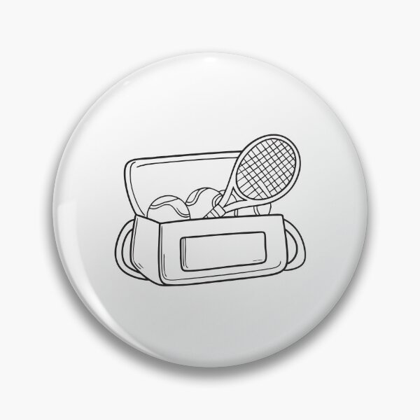 Item preview, A tennis bag open beside stacked ball and racket designed and sold by rasagamastore.