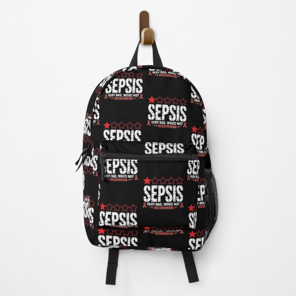 Item preview, Sepsis Very Bad Would Not Recommend with Red Stars and Ribbon designed and sold by Gogetgiggles.