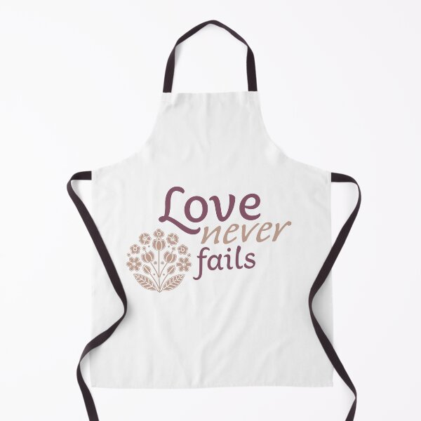 Item preview, Love Never Fails – Christian Faith Typography T-Shirt Design designed and sold by CrossCrafted.