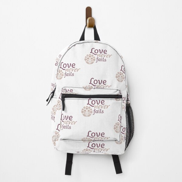 Item preview, Love Never Fails – Christian Faith Typography T-Shirt Design designed and sold by CrossCrafted.