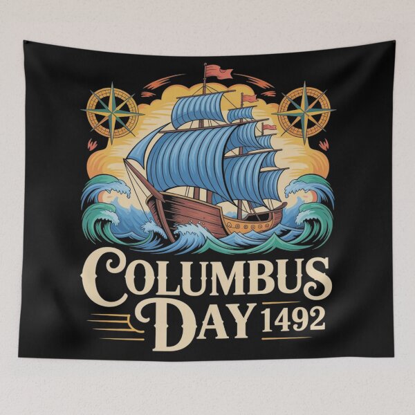 Item preview, Columbus day 1492 designed and sold by DreamOnShirts.
