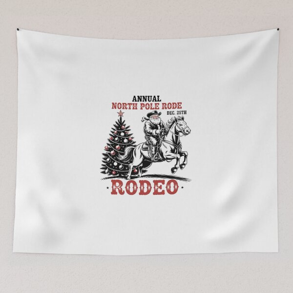 Item preview, Annual North Pole Rodeo Santa Western Cowboy Christmas  designed and sold by ChristopStano.