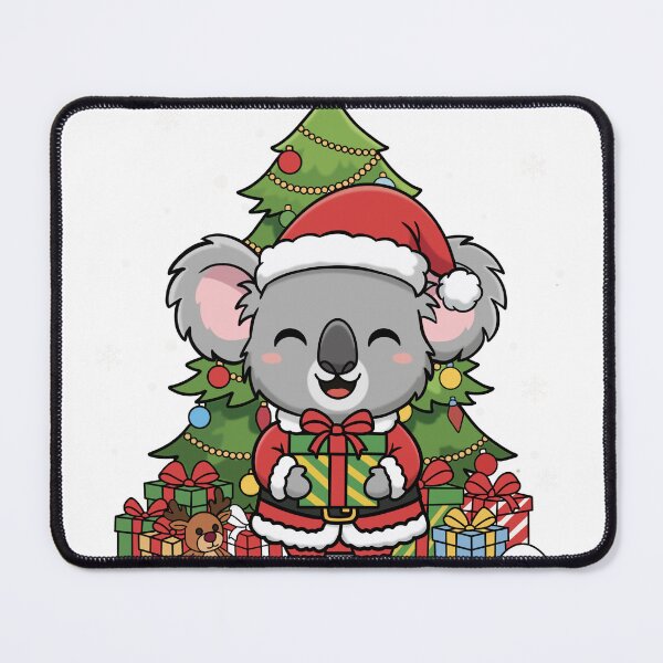 Item preview, Cute Koala Santa with Christmas Tree and Gifts designed and sold by holywarter.