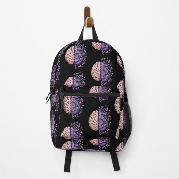 Item preview, Epilepsy Awareness Brain with Purple Ribbon and Flowers designed and sold by Gogetgiggles.