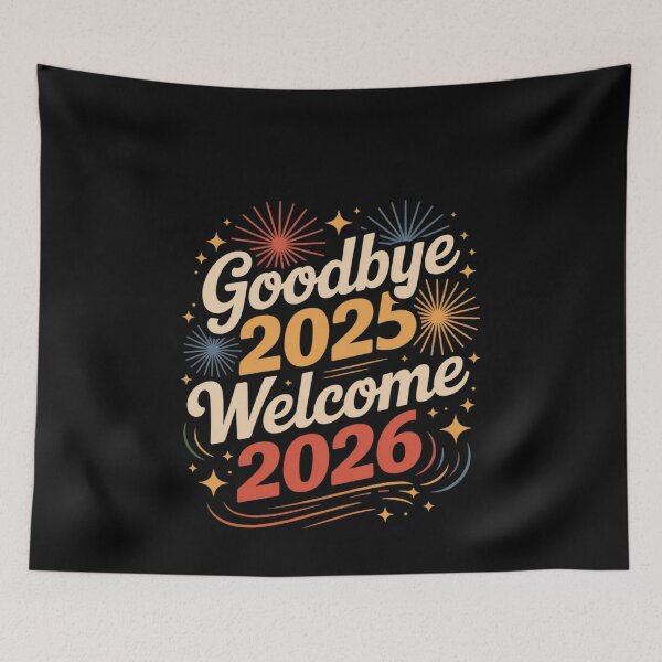 Item preview, Happy New Year 2026 Goodbye 2025 Welcome  designed and sold by MonsterBuddiess.