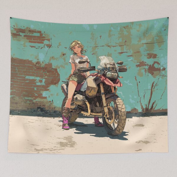 Item preview, Desert Queen – Adventure Rider Anime Art designed and sold by MotoBites.