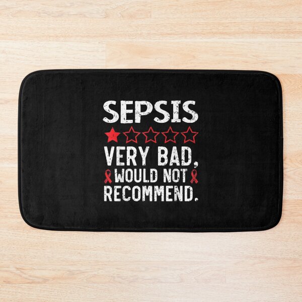 Item preview, Sepsis Very Bad Would Not Recommend with Red Stars and Ribbon designed and sold by Gogetgiggles.