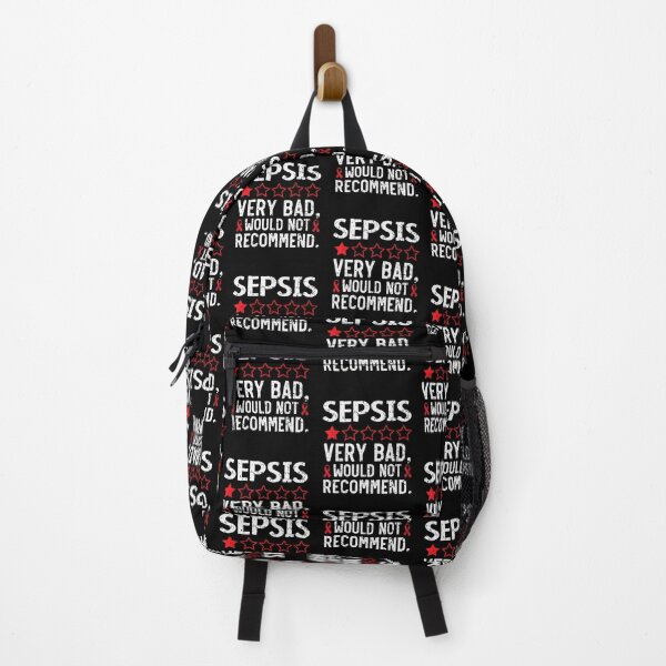 Item preview, Sepsis Very Bad Would Not Recommend with Red Stars and Ribbon designed and sold by Gogetgiggles.