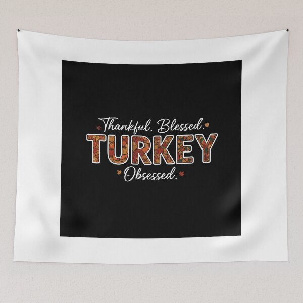 Item preview, ? Thankful Blessed Turkey Obsessed Shirt | Funny Thanksgiving Graphic Tee 2025 designed and sold by Gurjeetpixelart.