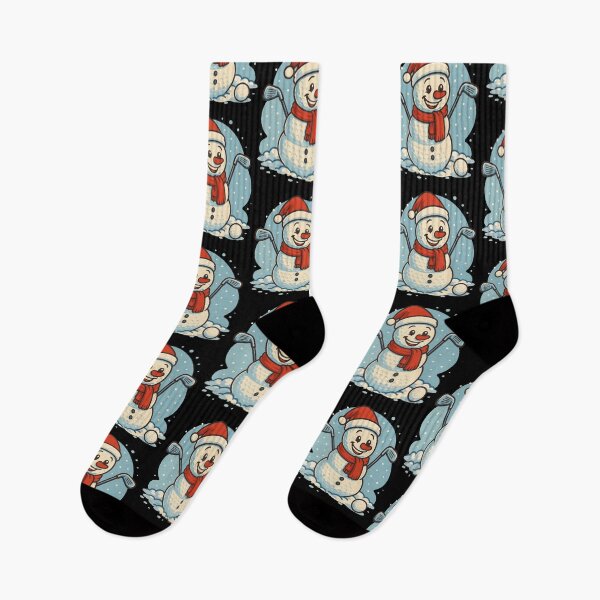 Item preview, Funny Golf Snowman Santa Holiday Cheer designed and sold by LuminOrb.