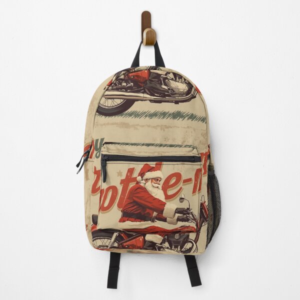 Item preview, Vintage Santa on Motorcycle- Christmas Gift for Bikers designed and sold by MiloOfficial.