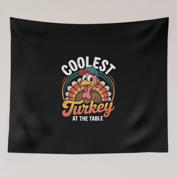 Item preview, Coolest Turkey At The Table Thanksgiving Family designed and sold by ChristopStano.