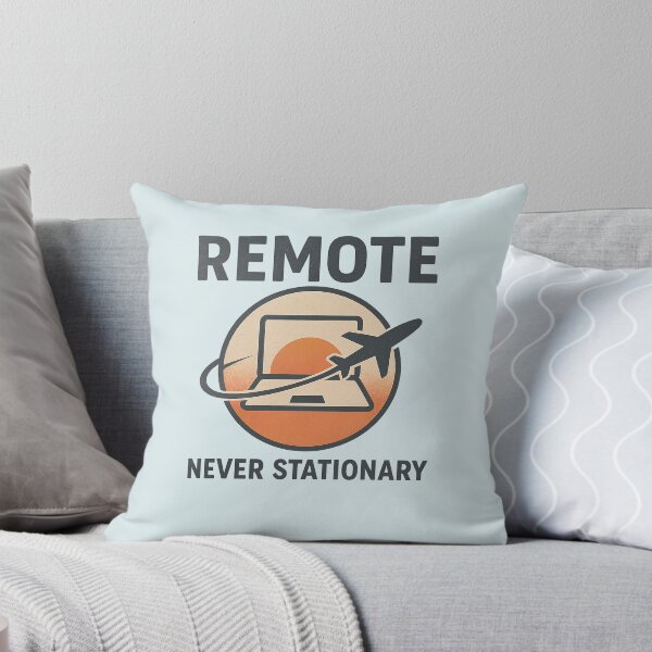 Item preview, Remote • Never Stationary — Minimal Travel Badge designed and sold by unscriptedPixel.
