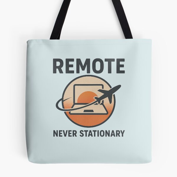 Item preview, Remote • Never Stationary — Minimal Travel Badge designed and sold by unscriptedPixel.