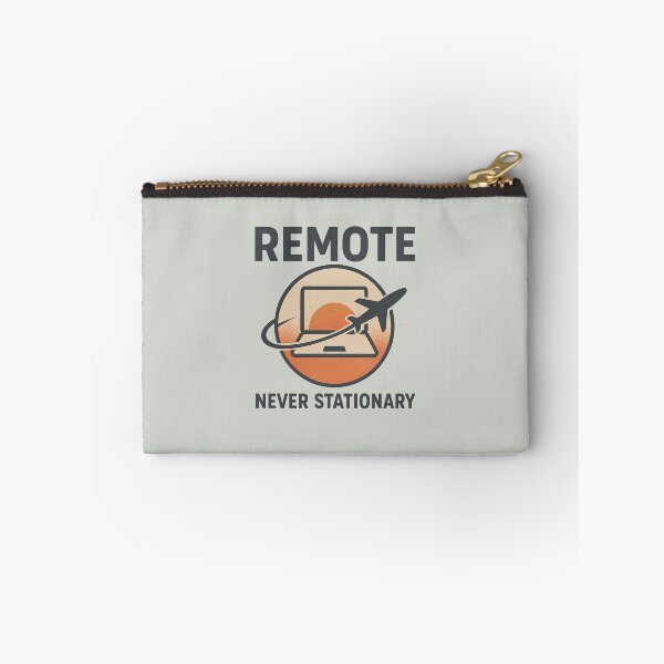 Item preview, Remote • Never Stationary — Minimal Travel Badge designed and sold by unscriptedPixel.