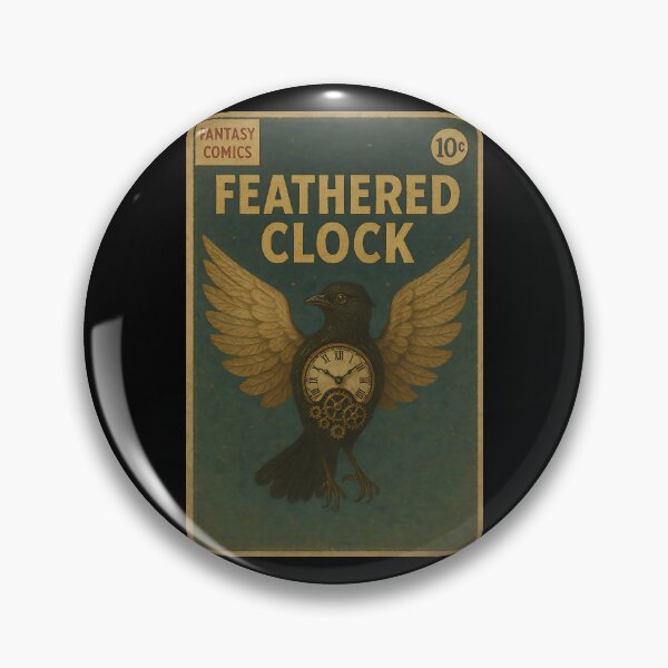 Item preview, Surrealistic Fantasy: Feathered Clock designed and sold by bapupa.