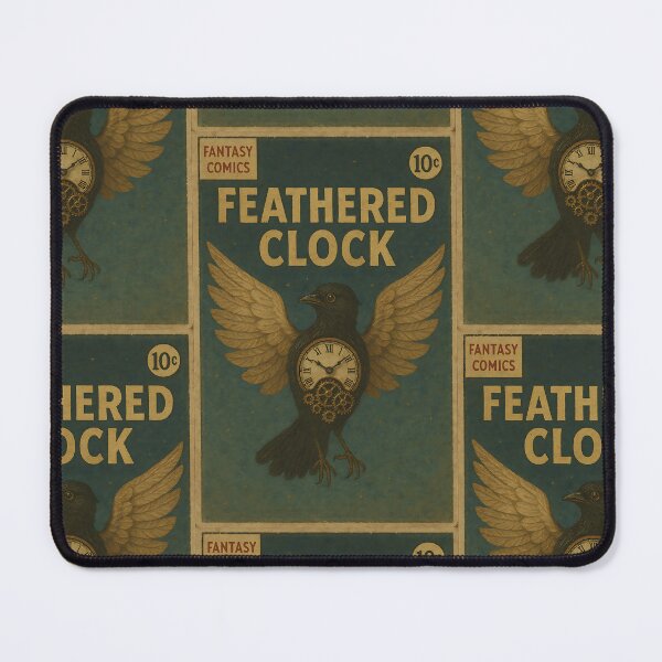 Item preview, Surrealistic Fantasy: Feathered Clock designed and sold by bapupa.